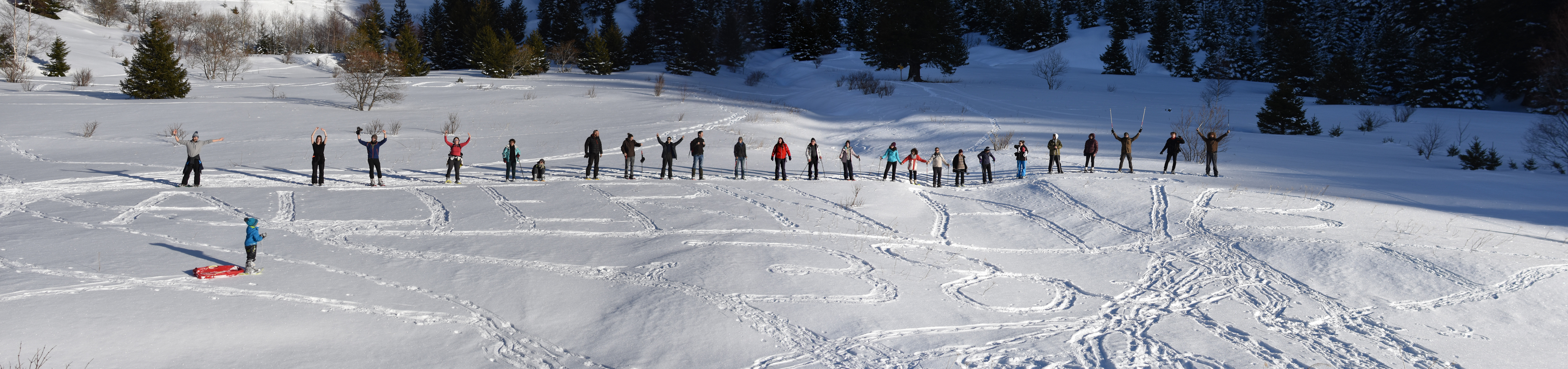 Alternatiba 38 écrit dans la neige
