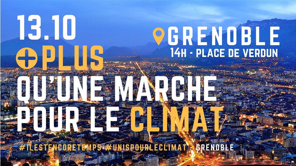 Marche pour le climat du 13 octobre 2018 à Grenoble