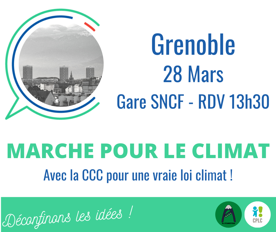 Marche pour le Climat 28 mars Grenoble